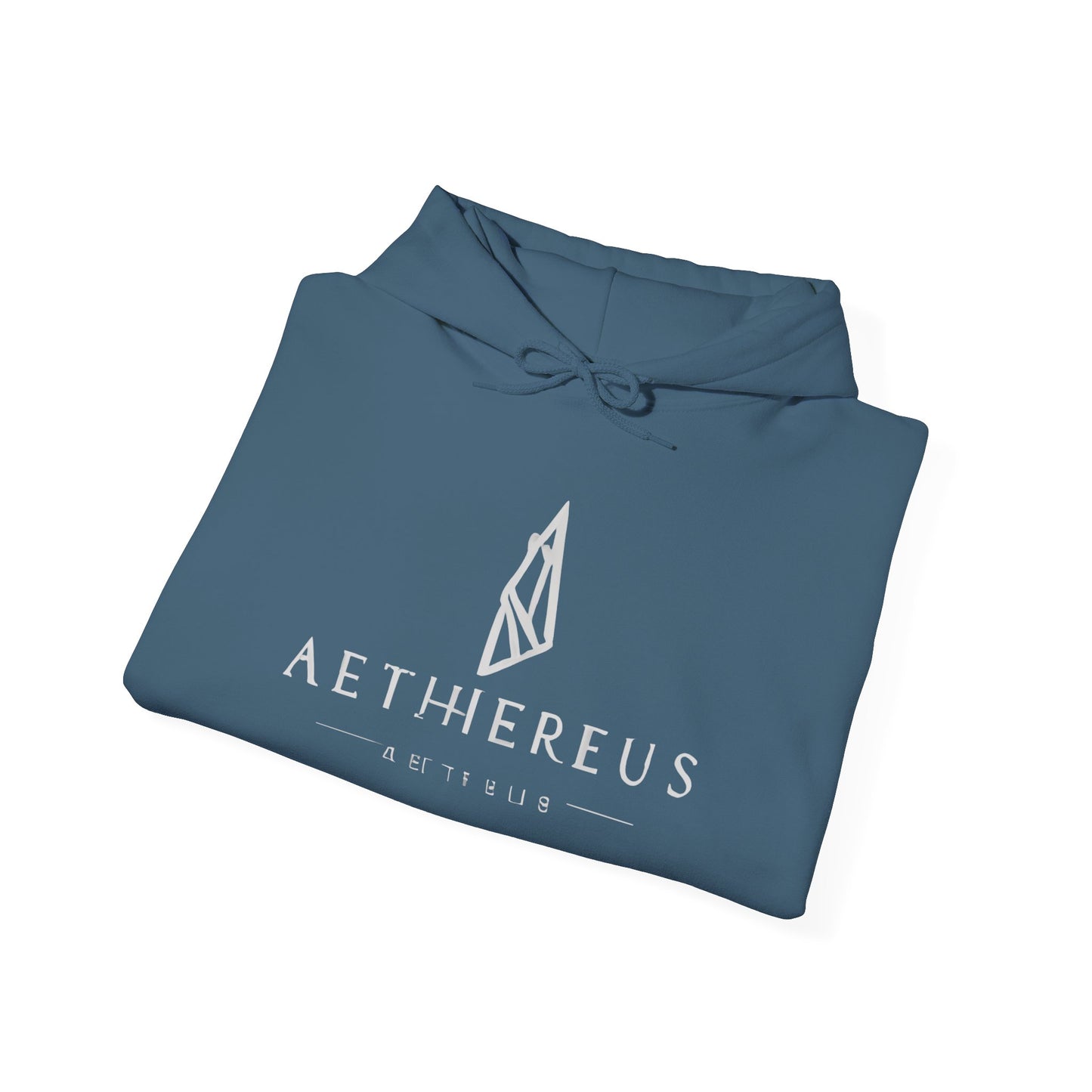 Aethereus Unisex Heavy Blend™ Hooded Sweatshirt - Stag/Matthew 11:28 Back Design