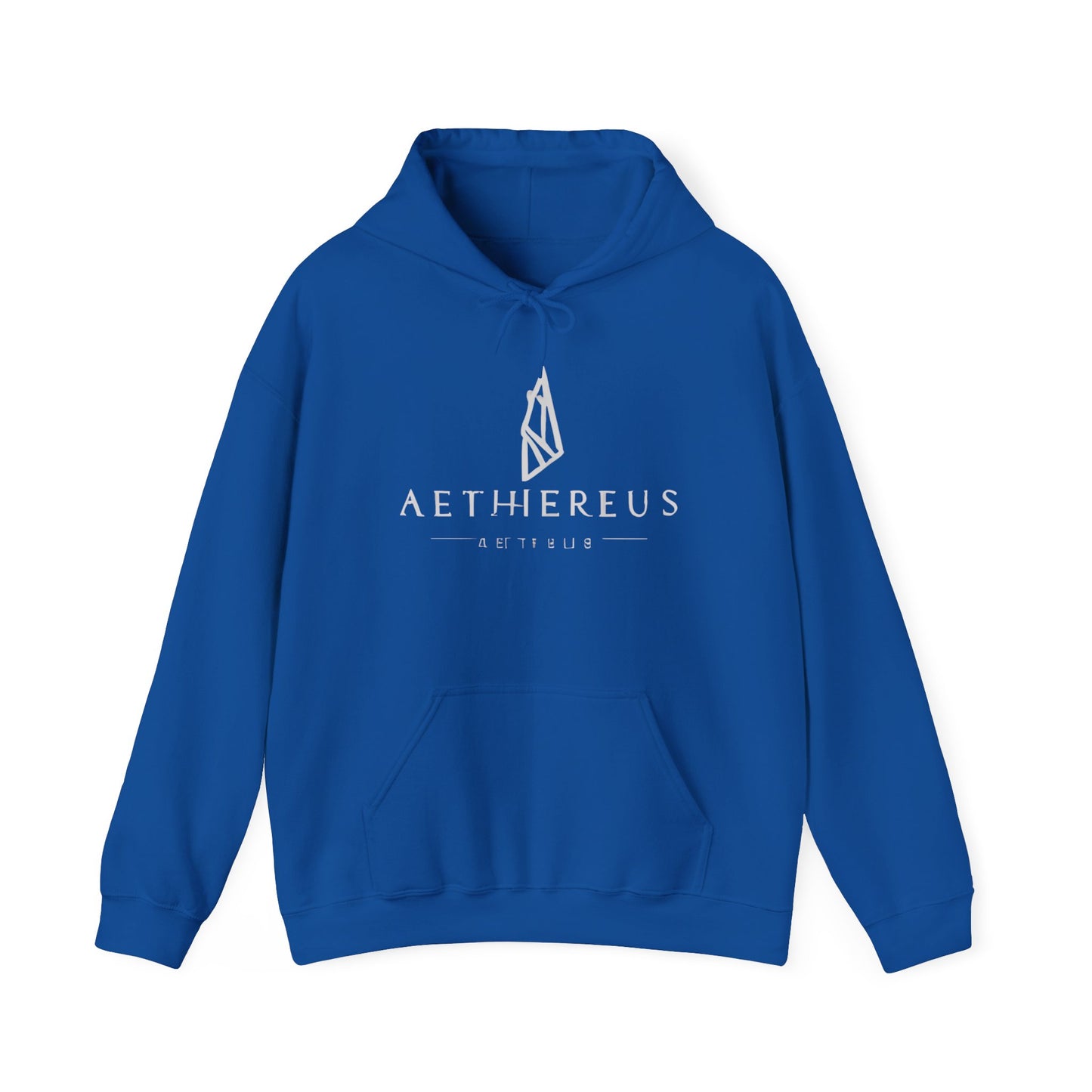 Aethereus Unisex Heavy Blend™ Hooded Sweatshirt - Stag/Matthew 11:28 Back Design