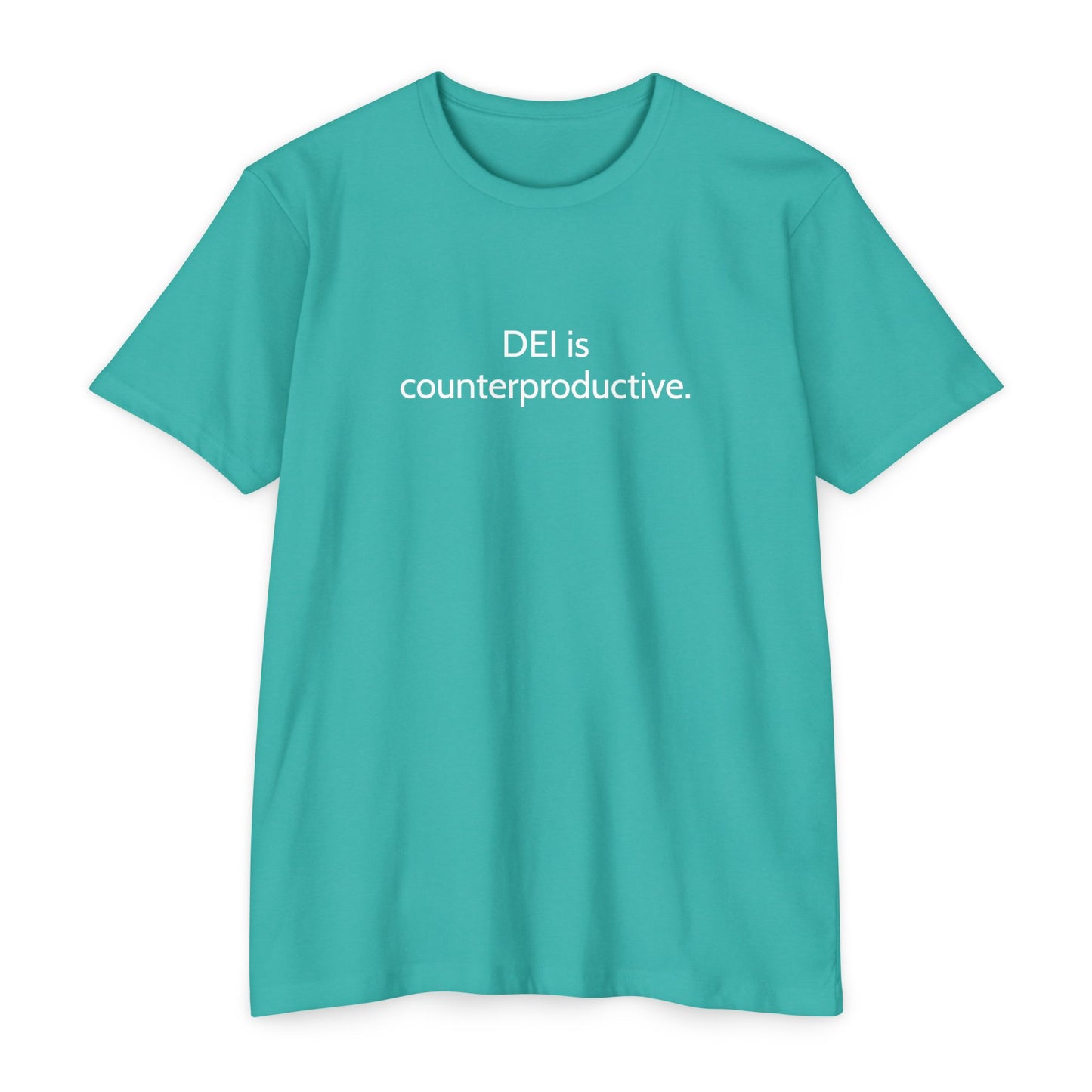 Unisex CVC Jersey T-shirt - DEI is Counterproductive Statement Tee