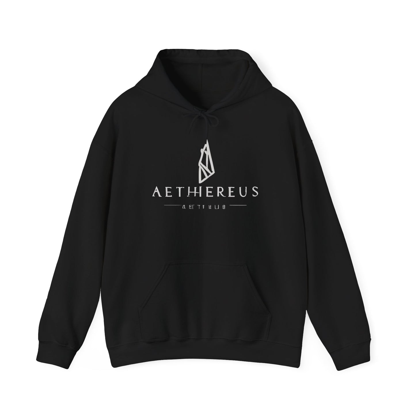 Aethereus Unisex Heavy Blend™ Hooded Sweatshirt - Stag/Matthew 11:28 Back Design