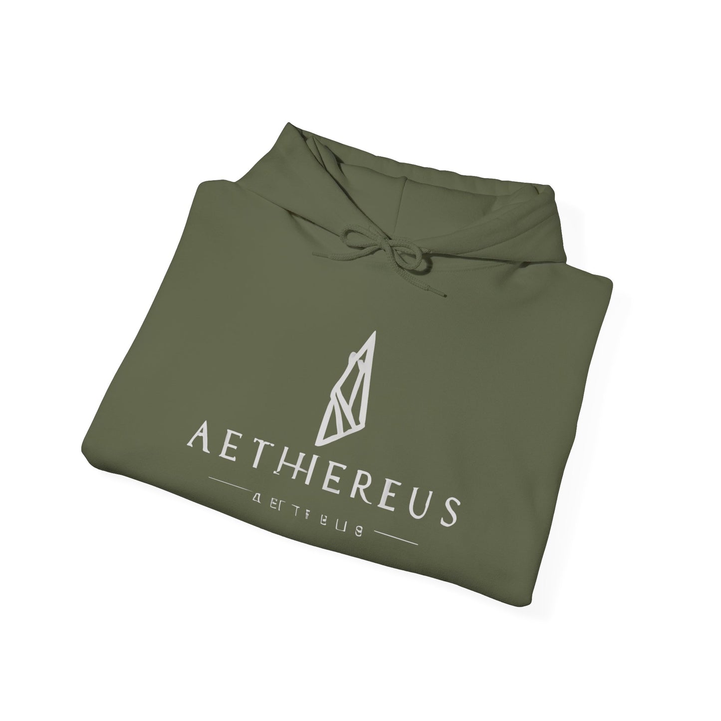 Aethereus Unisex Heavy Blend™ Hooded Sweatshirt - Stag/Matthew 11:28 Back Design