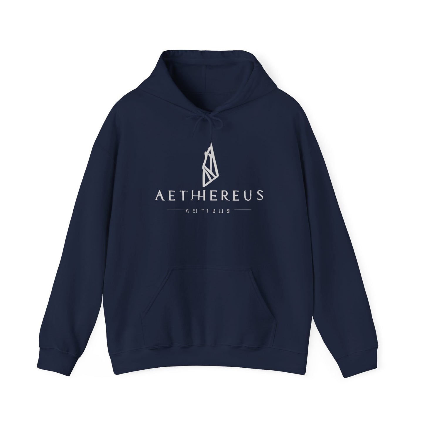 Aethereus Unisex Heavy Blend™ Hooded Sweatshirt - Stag/Matthew 11:28 Back Design