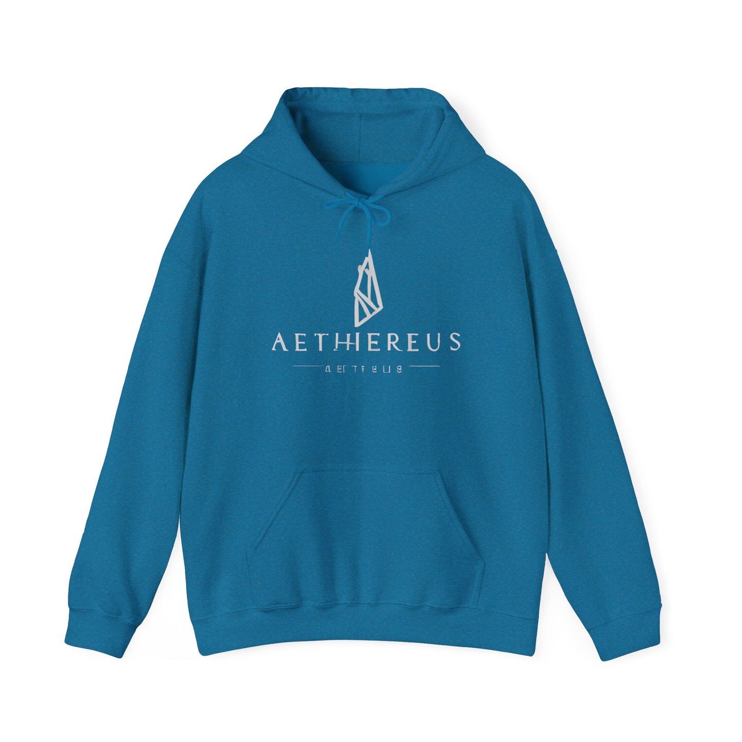 Aethereus Unisex Heavy Blend™ Hooded Sweatshirt - Stag/Matthew 11:28 Back Design